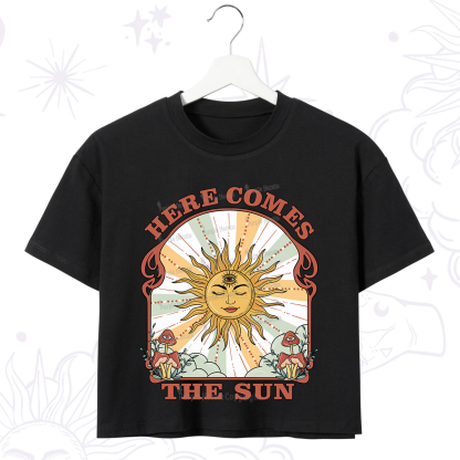 Purplehecate Here Comes The Sun Crop T-Shirt
