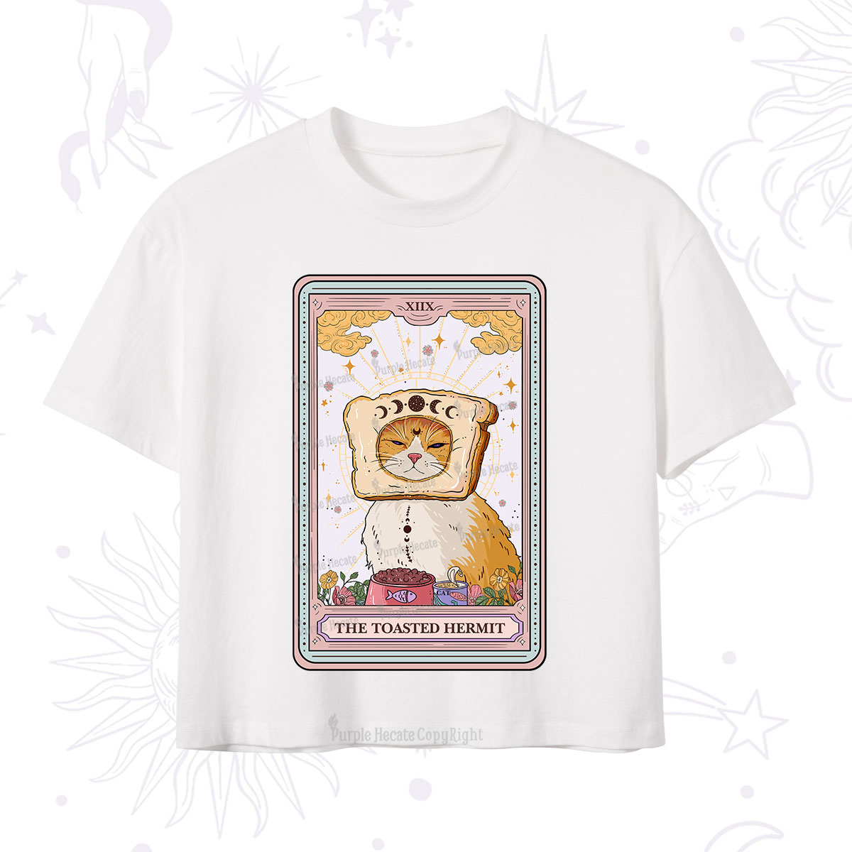 Purplehecate The Toasted Hermit Tarot Crop T-Shirt