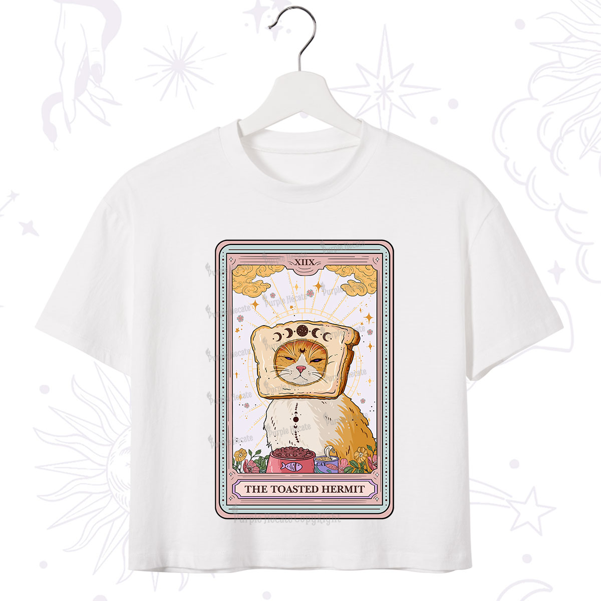 Purplehecate The Toasted Hermit Tarot Crop T-Shirt
