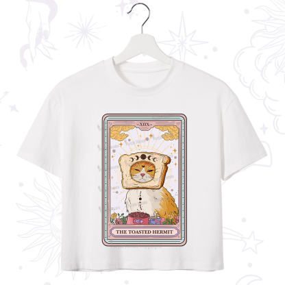 Purplehecate The Toasted Hermit Tarot Crop T-Shirt