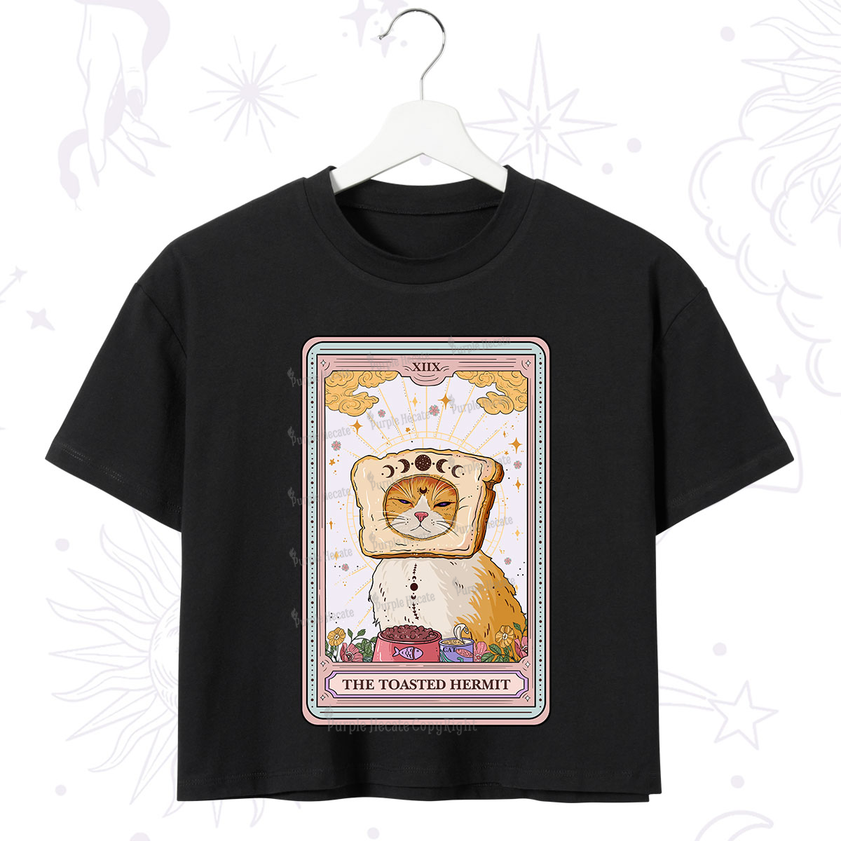 Purplehecate The Toasted Hermit Tarot Crop T-Shirt