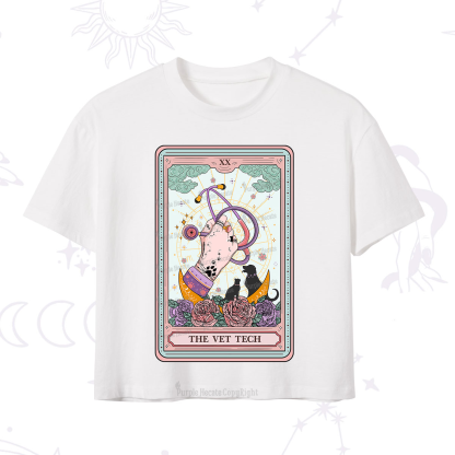 Purplehecate The Vet Tech Tarot Crop T-Shirt