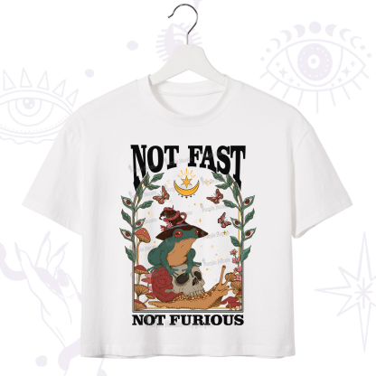 Purplehecate Not Fast Not Furious Crop T-Shirt