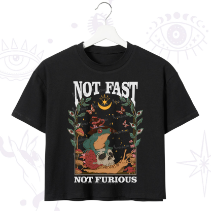 Purplehecate Not Fast Not Furious Crop T-Shirt