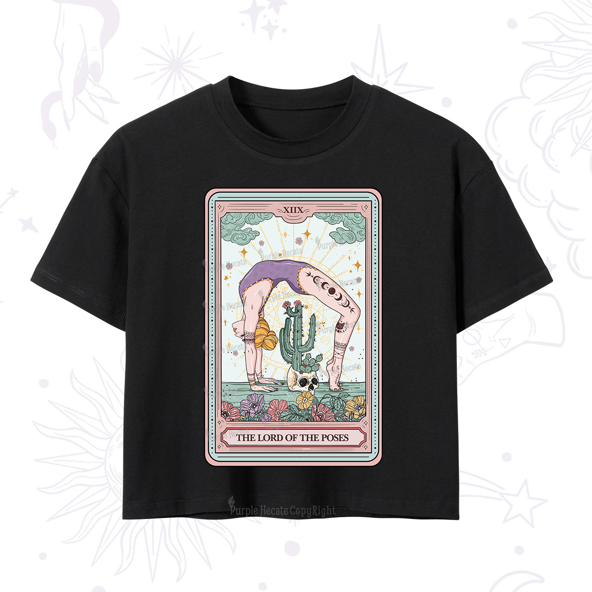 Purplehecate The Lord Of The Poses Tarot Crop T-Shirt