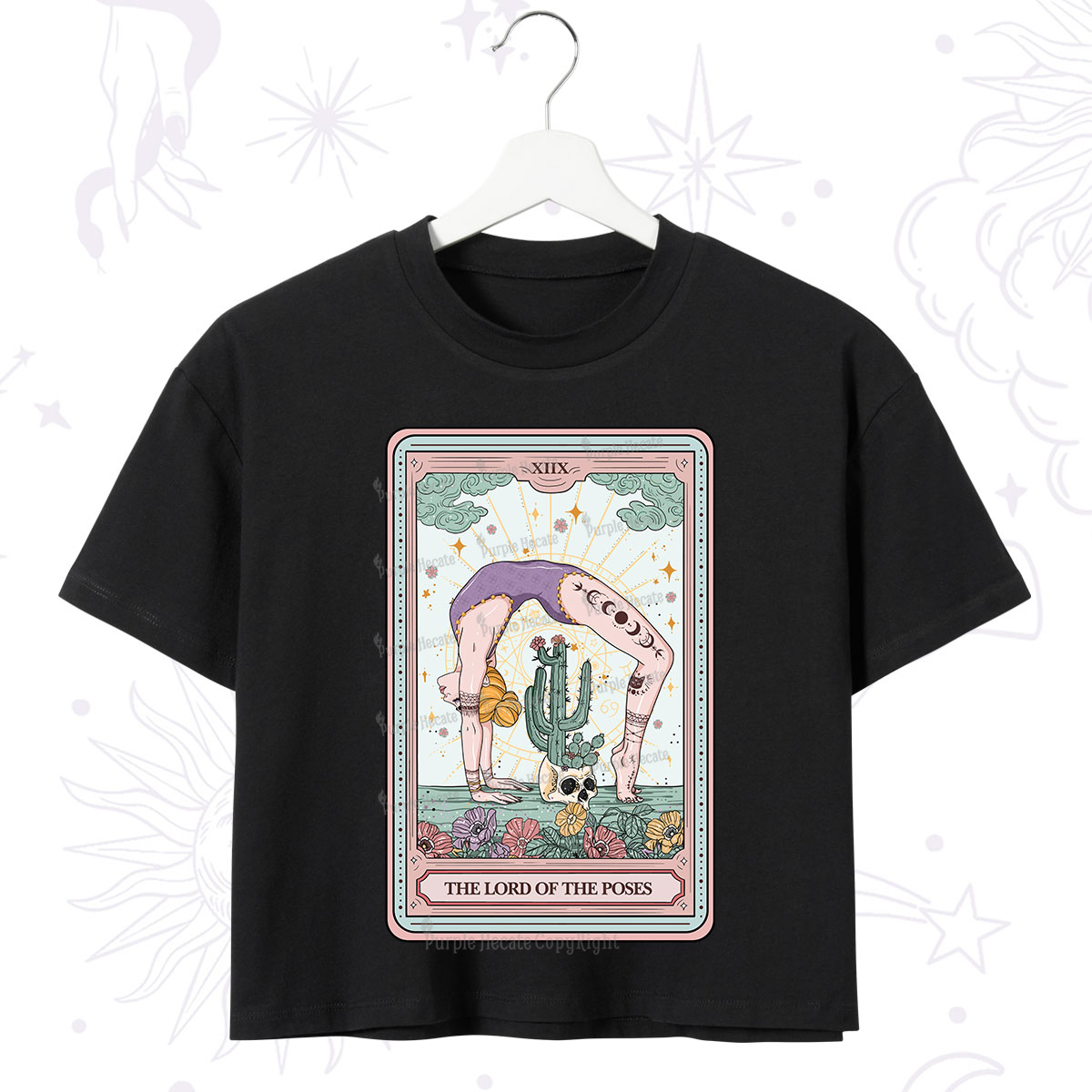 Purplehecate The Lord Of The Poses Tarot Crop T-Shirt