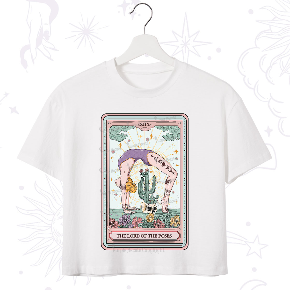 Purplehecate The Lord Of The Poses Tarot Crop T-Shirt