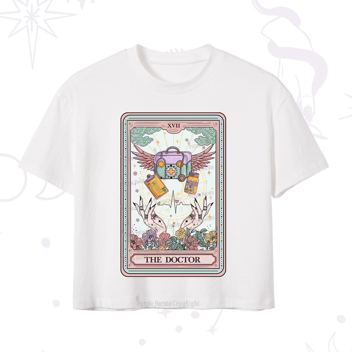 Purplehecate The Doctor Tarot Crop T-Shirt