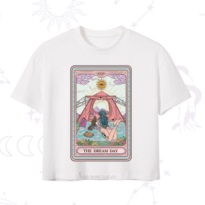 Purplehecate The Dream Day Tarot Crop T-Shirt