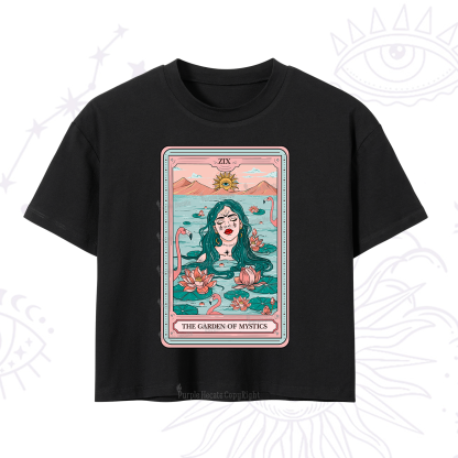 Purplehecate The Garden Of Mystics Tarot Crop T-Shirt