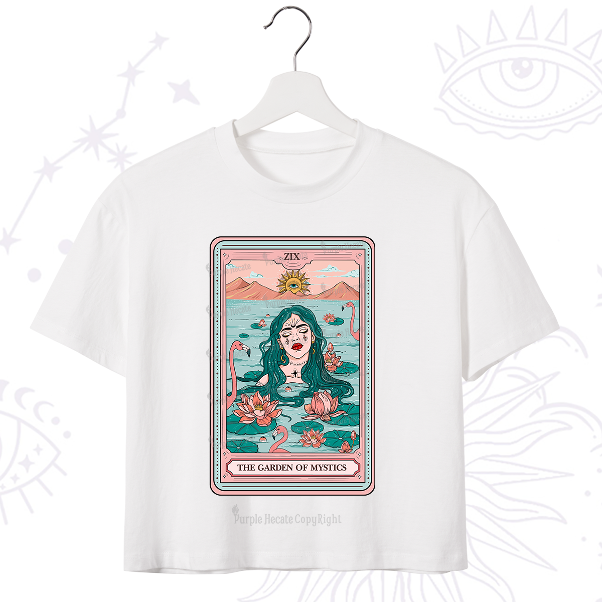 Purplehecate The Garden Of Mystics Tarot Crop T-Shirt