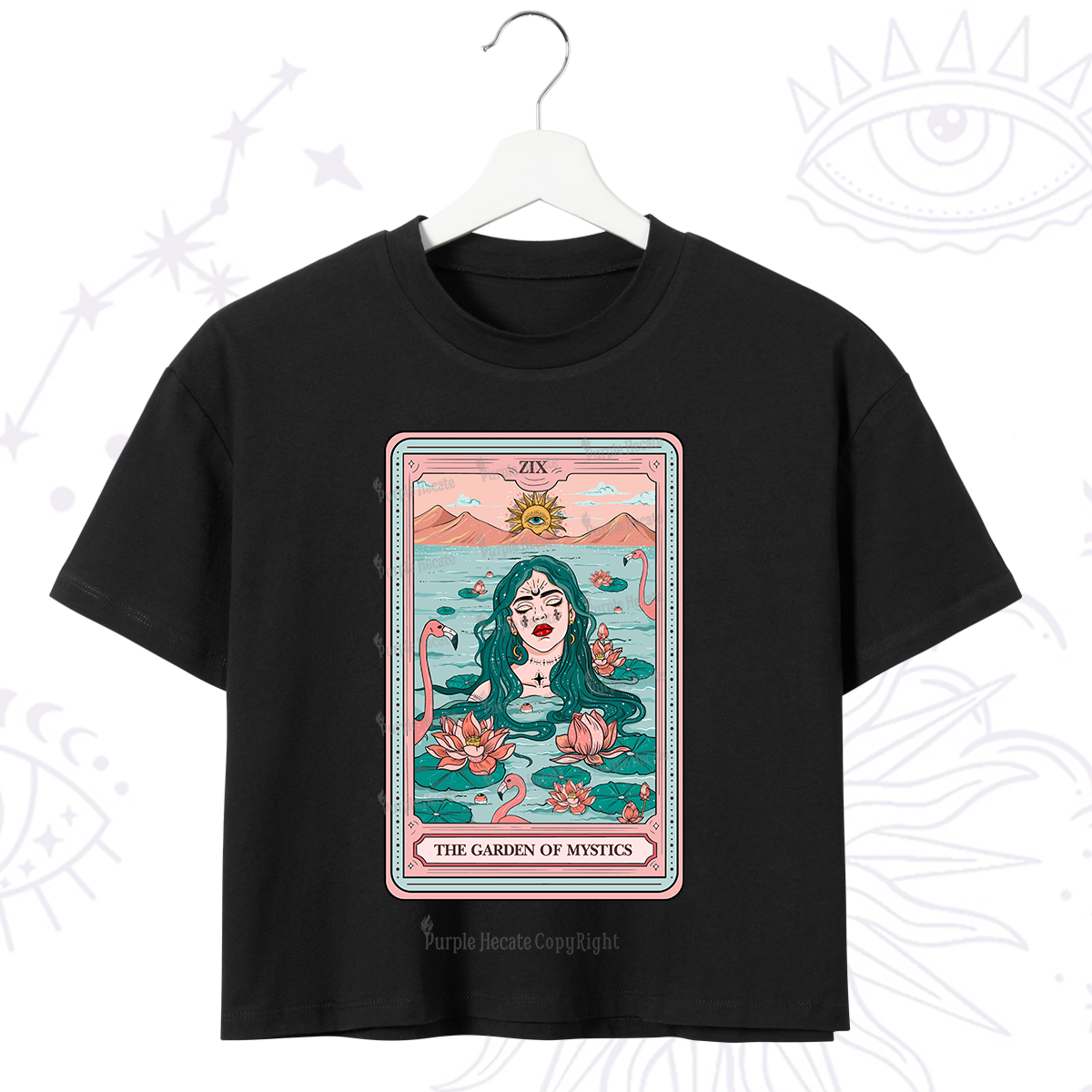 Purplehecate The Garden Of Mystics Tarot Crop T-Shirt