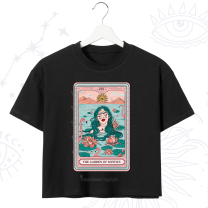 Purplehecate The Garden Of Mystics Tarot Crop T-Shirt