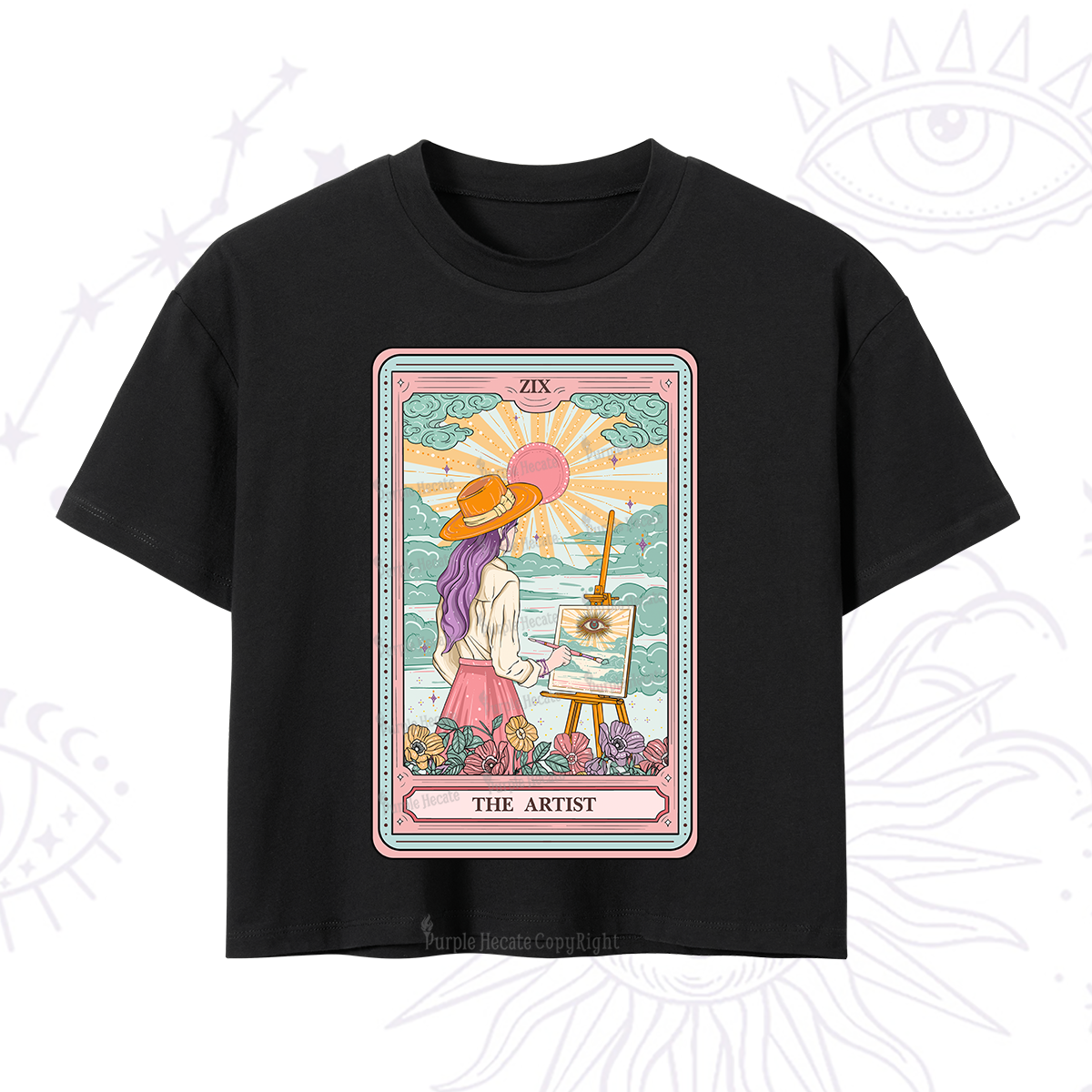 Purplehecate The Artist Tarot Crop T-Shirt