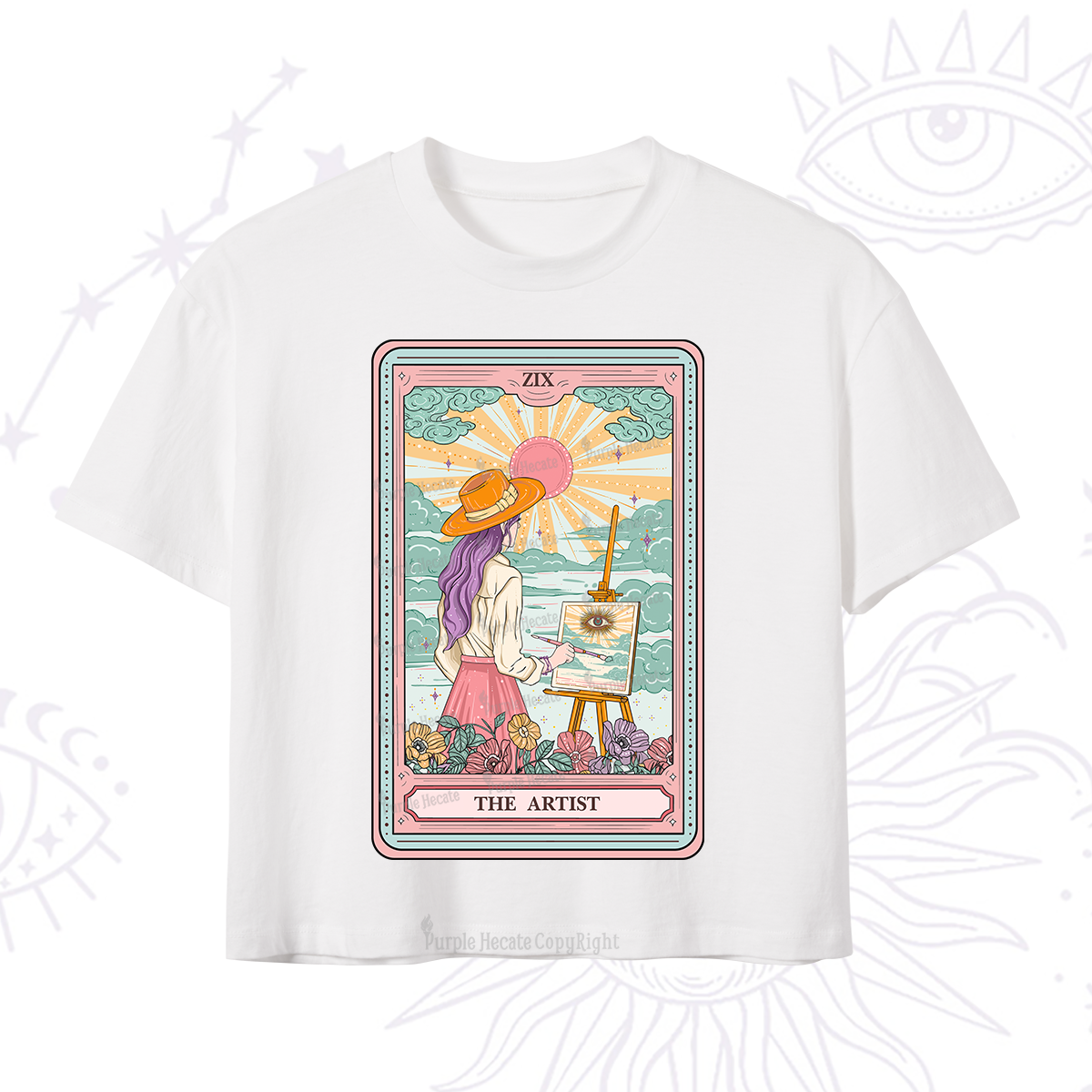Purplehecate The Artist Tarot Crop T-Shirt