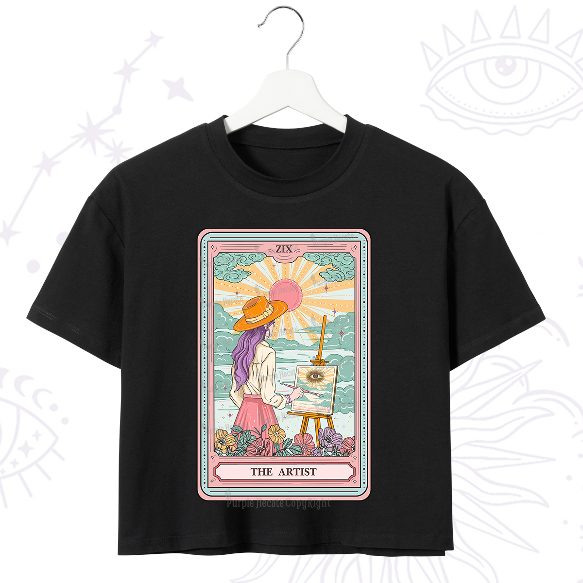 Purplehecate The Artist Tarot Crop T-Shirt