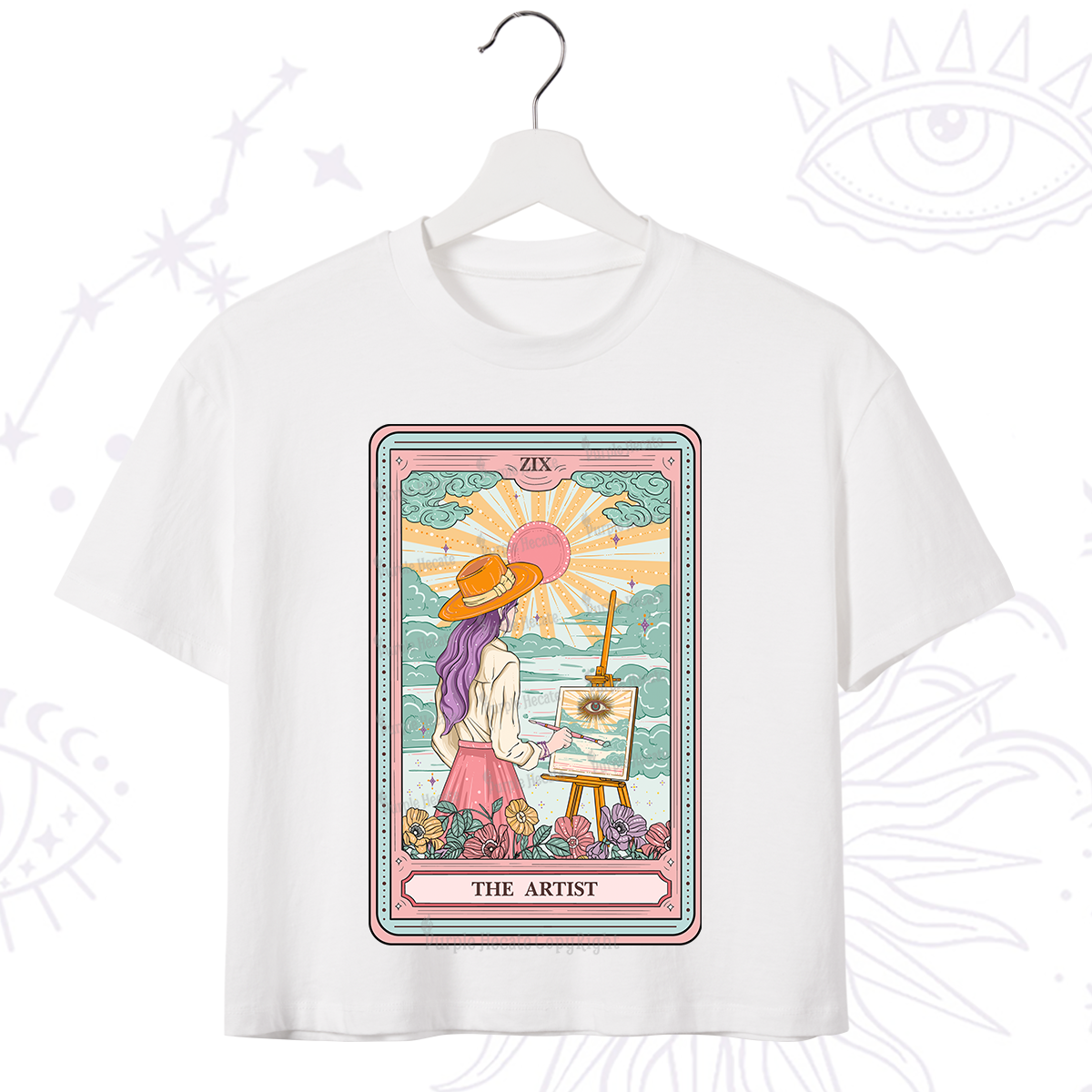 Purplehecate The Artist Tarot Crop T-Shirt