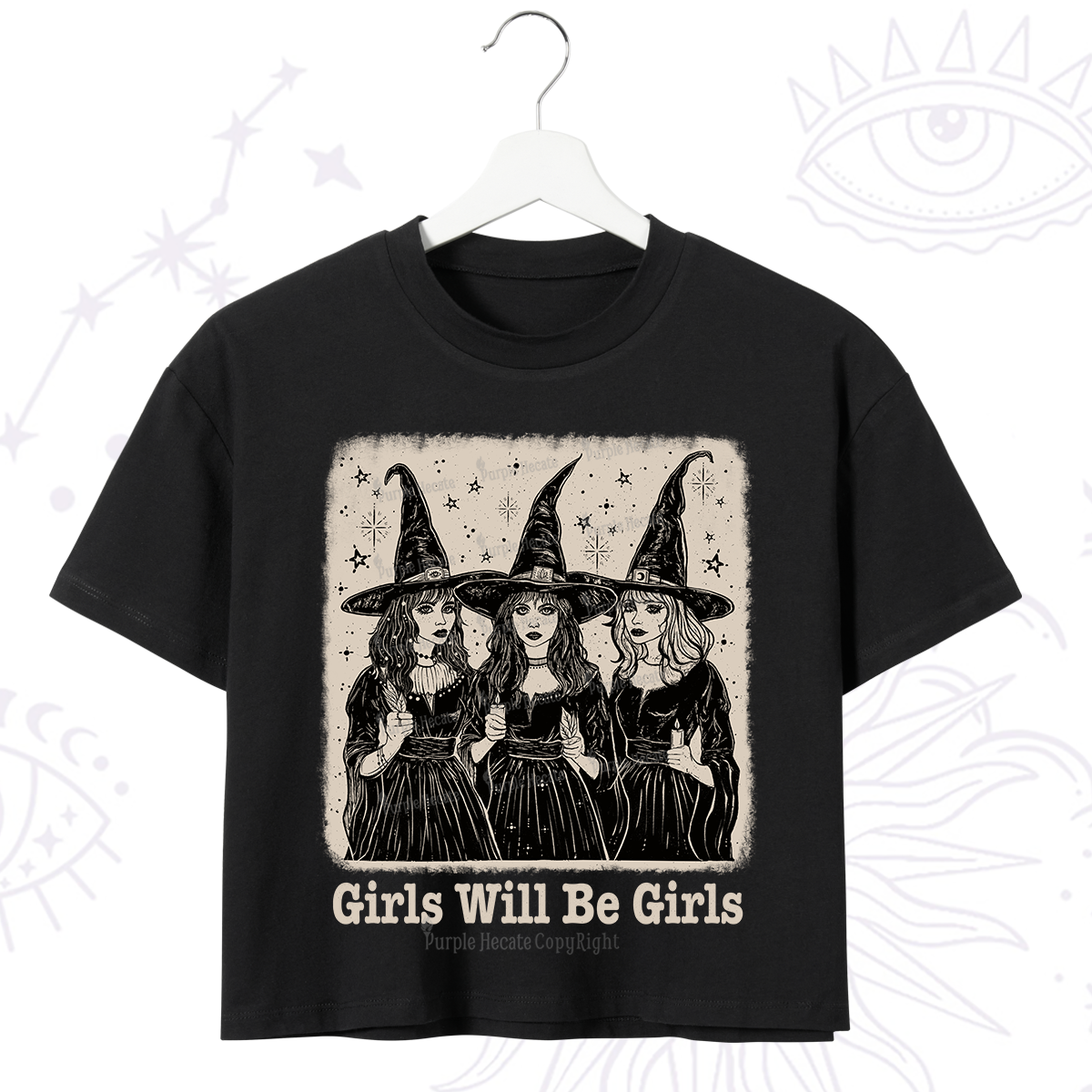 Purplehecate Girls Will Be Girls Crop T-Shirt