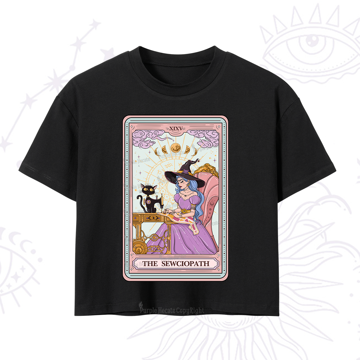 Purplehecate The Sewciopath Tarot Crop T-Shirt