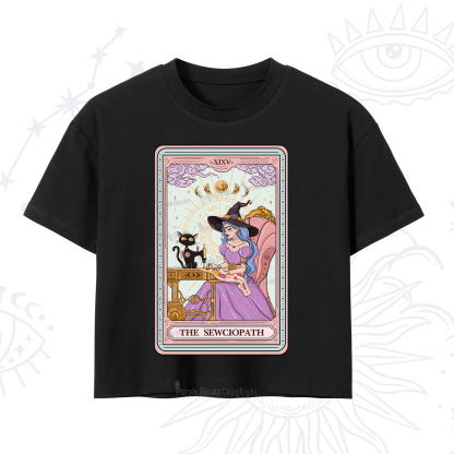 Purplehecate The Sewciopath Tarot Crop T-Shirt