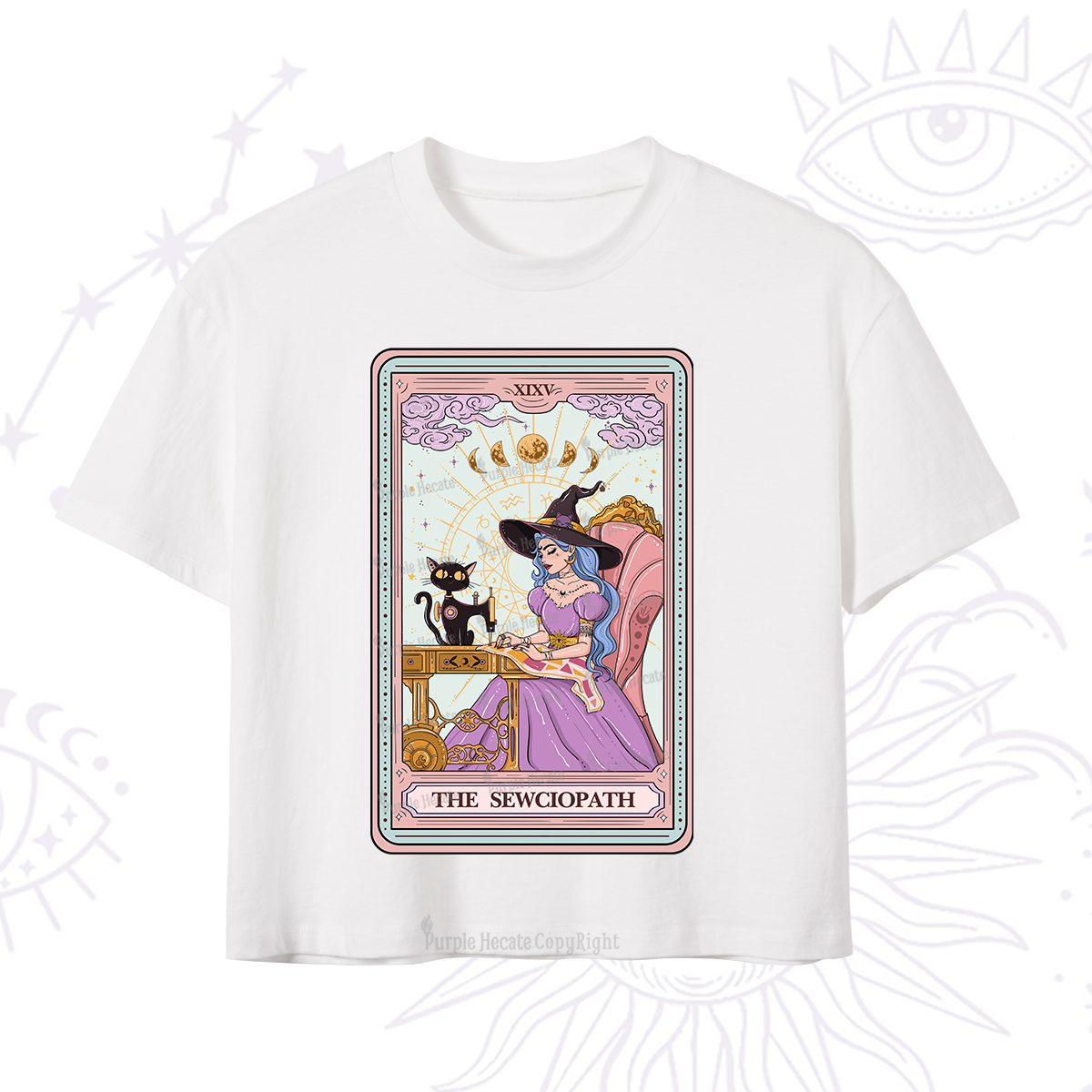 Purplehecate The Sewciopath Tarot Crop T-Shirt