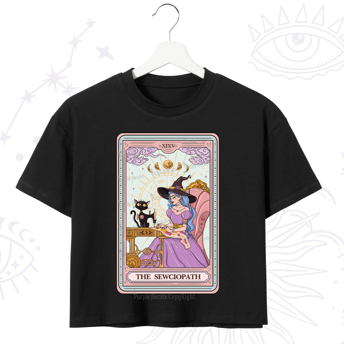 Purplehecate The Sewciopath Tarot Crop T-Shirt