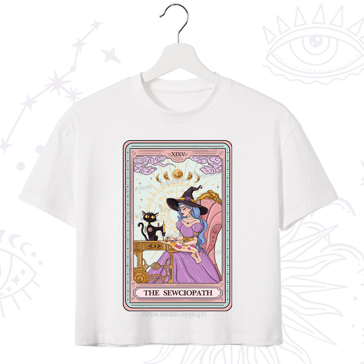 Purplehecate The Sewciopath Tarot Crop T-Shirt