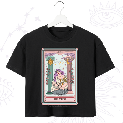 Purplehecate The Virgo Goddess Tarot Crop T-Shirt