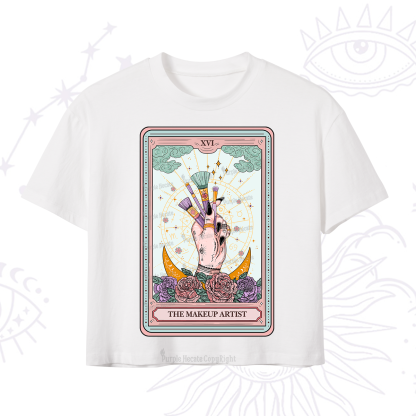 Purplehecate The Makeup Artist Life Tarot Crop T-Shirt