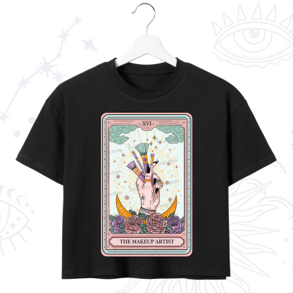 Purplehecate The Makeup Artist Life Tarot Crop T-Shirt