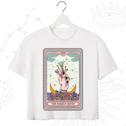 Purplehecate The Makeup Artist Life Tarot Crop T-Shirt