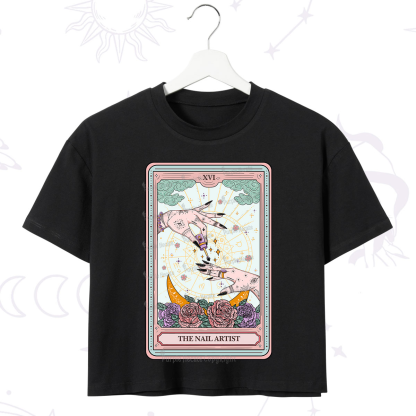 Purplehecate The Nail Artist Tarot Crop T-Shirt