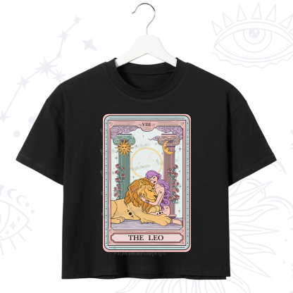 Purplehecate The Leo Goddess Tarot Crop T-Shirt