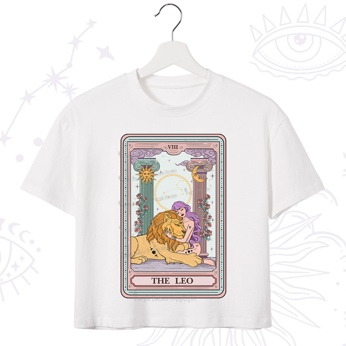 Purplehecate The Leo Goddess Tarot Crop T-Shirt