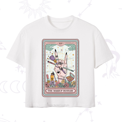 Purplehecate The Makeup Hustler Tarot Crop T-Shirt