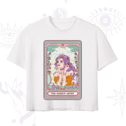 Purplehecate The Makeup Artist Tarot Crop T-Shirt