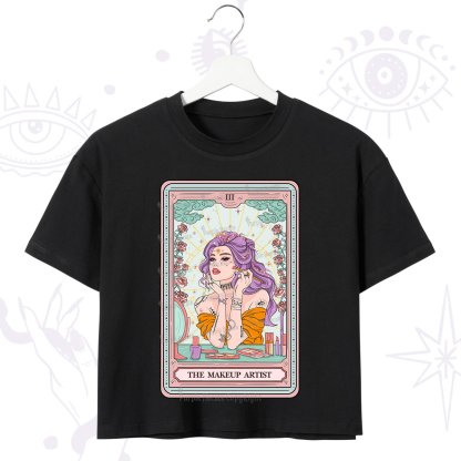 Purplehecate The Makeup Artist Tarot Crop T-Shirt