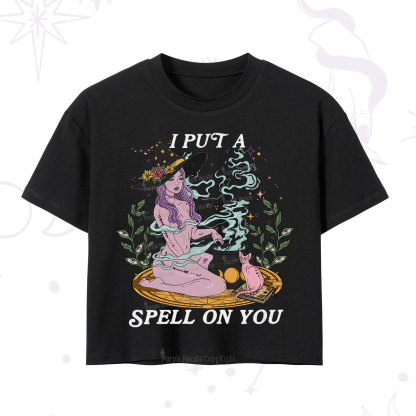 Purplehecate I Put A Spell On You Crop T-Shirt