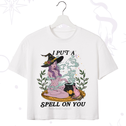 Purplehecate I Put A Spell On You Crop T-Shirt