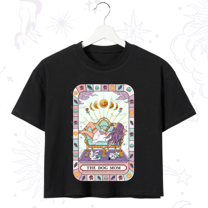 Purplehecate The Chill Dog Mom Crop T-Shirt