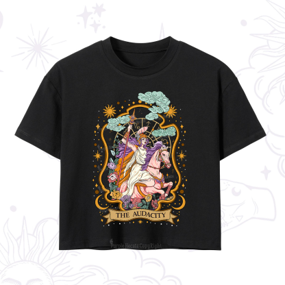 Purplehecate The Audacity Goddess Crop T-Shirt