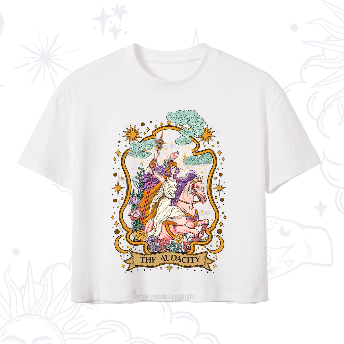 Purplehecate The Audacity Goddess Crop T-Shirt