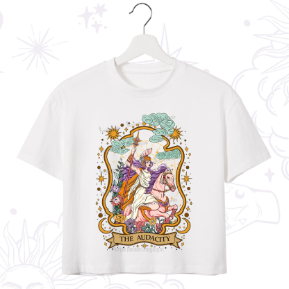 Purplehecate The Audacity Goddess Crop T-Shirt