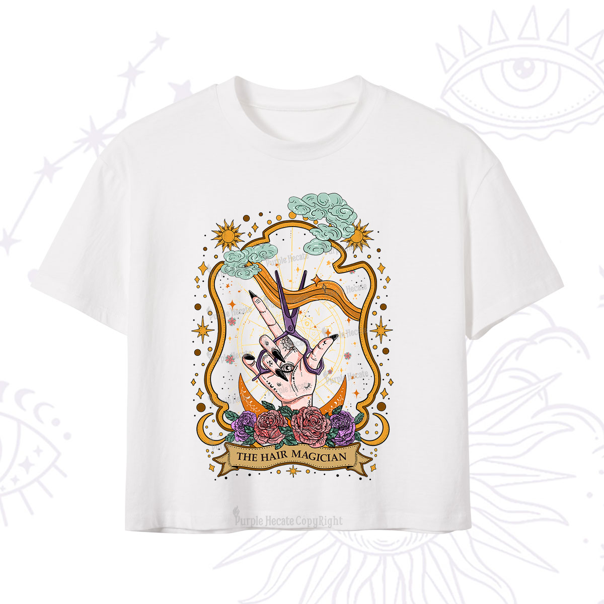 Purplehecate The Hair Magician Crop T-Shirt