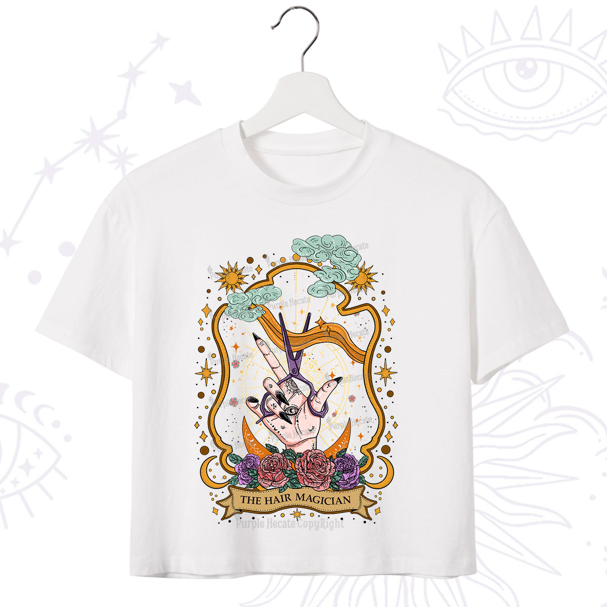 Purplehecate The Hair Magician Crop T-Shirt