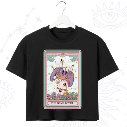 Purplehecate The Game Lover Tarot Crop T-Shirt