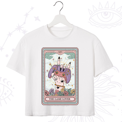 Purplehecate The Game Lover Tarot Crop T-Shirt