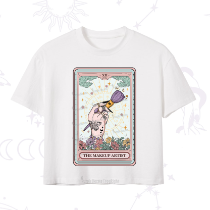 Purplehecate The Makeup Artist Tarot Crop T-Shirt