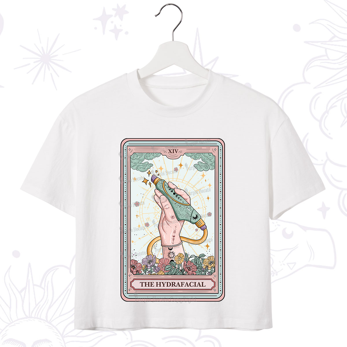 Purplehecate The Hydrafacial Tarot Crop T-Shirt