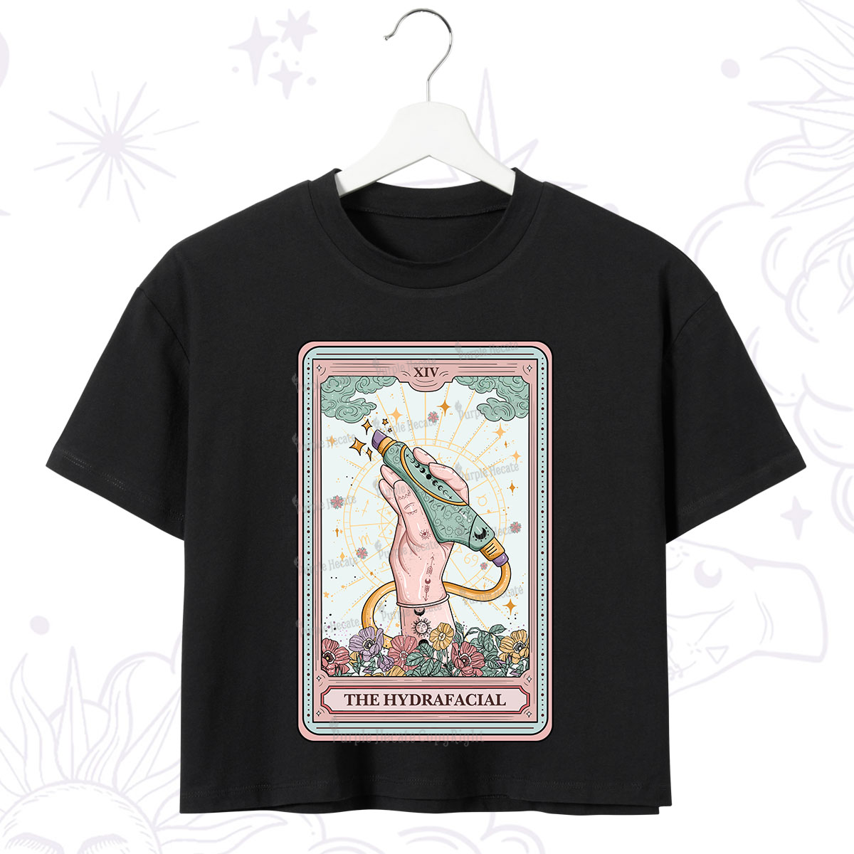 Purplehecate The Hydrafacial Tarot Crop T-Shirt
